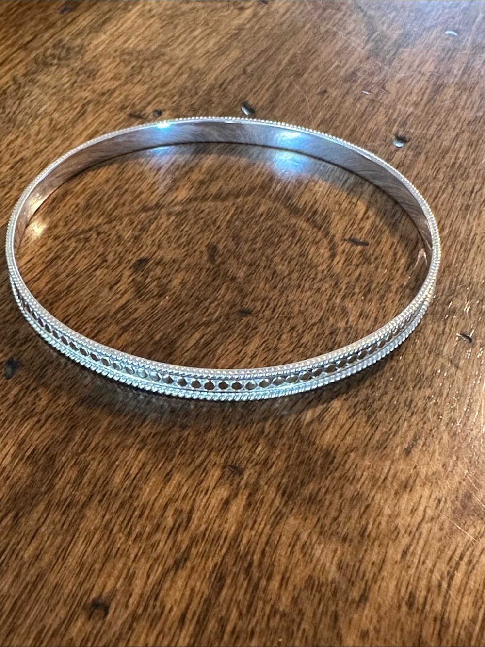 Anna Beck Sterling Silver Dot Bangle